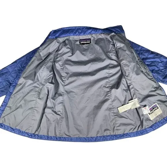 Patagonia Girls Kids Large 12 Quilted Jacket Blue Purple Lightweight Puffer Y2K